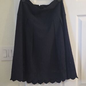 Ann Taylor Navy A-Line Skirt